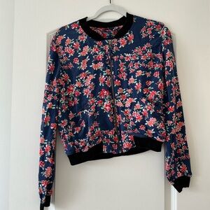 Express Floral Zip Up Top/Jacket